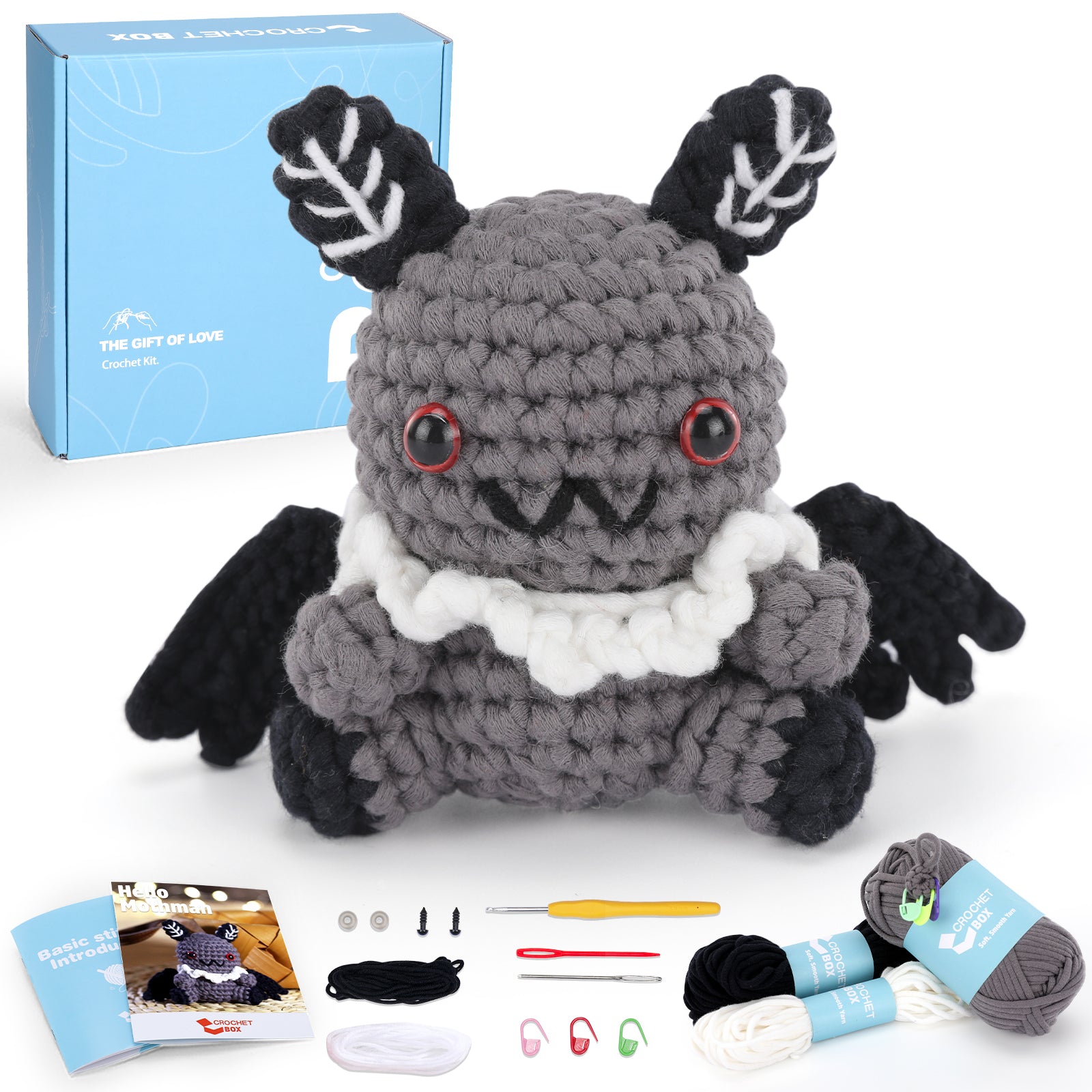 CROCHET BOX Complete Crochet Kit for Beginners —— Mothman