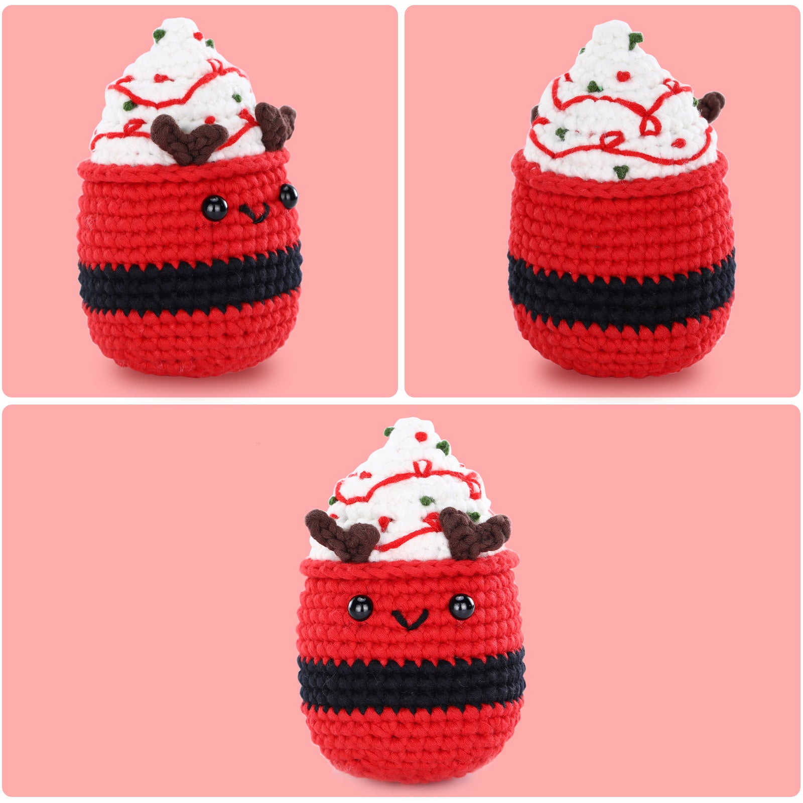 CROCHET BOX Crochet Kit for Beginners —— Christmas Icecream