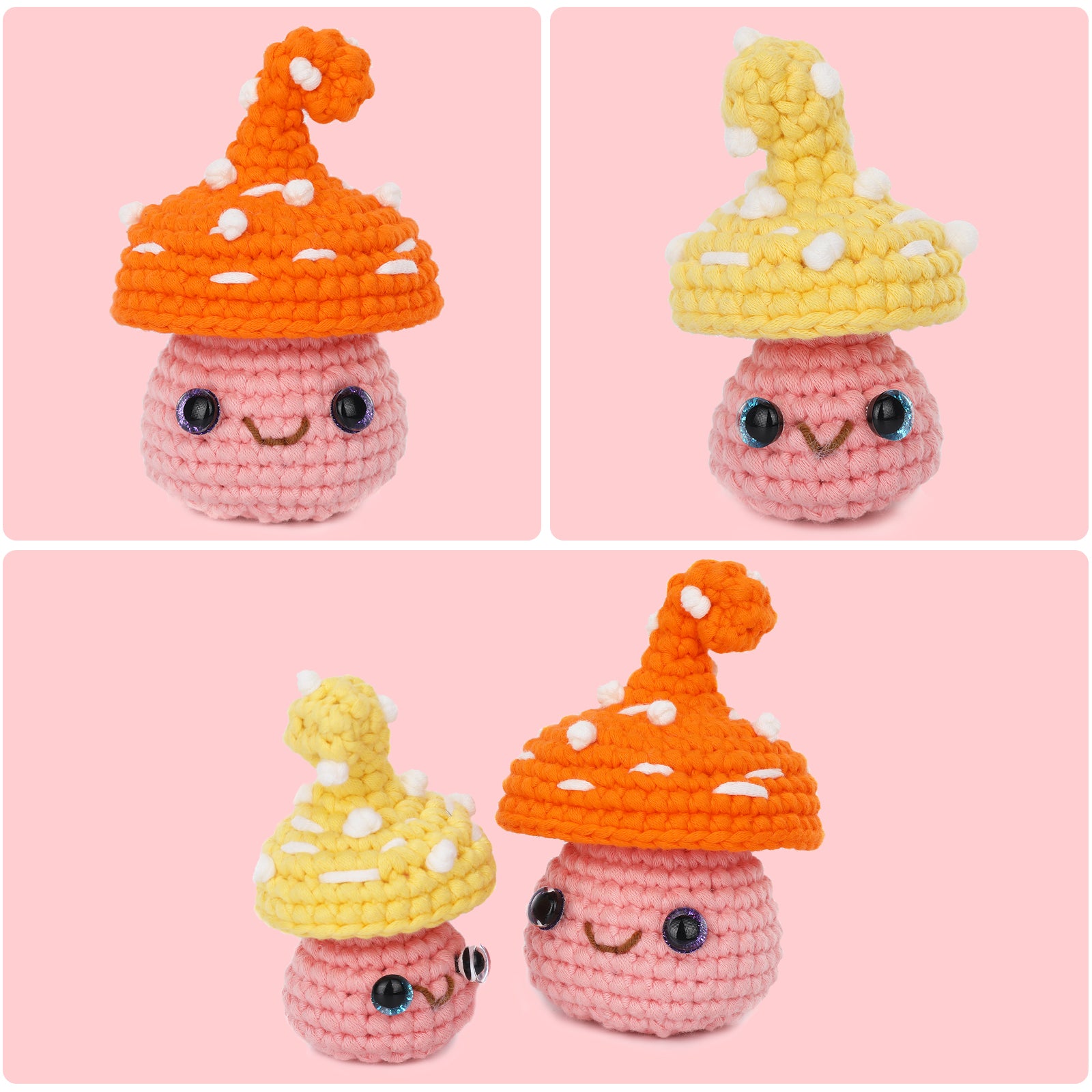 Complete Crochet Kit for Beginners——Hello Mushroom Joy