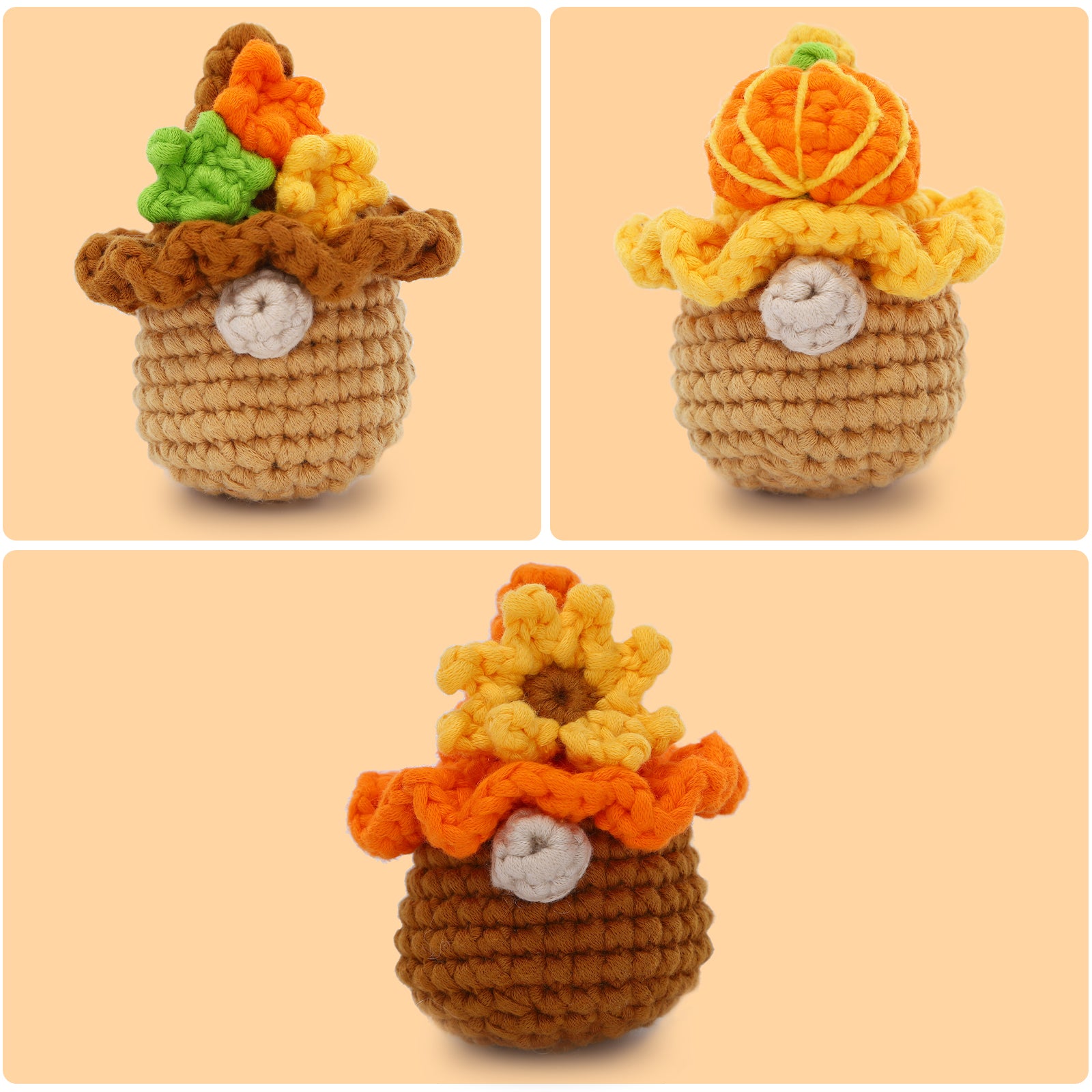 CROCHET BOX Crochet Kit for Beginners—— Autumn Bliss Trio