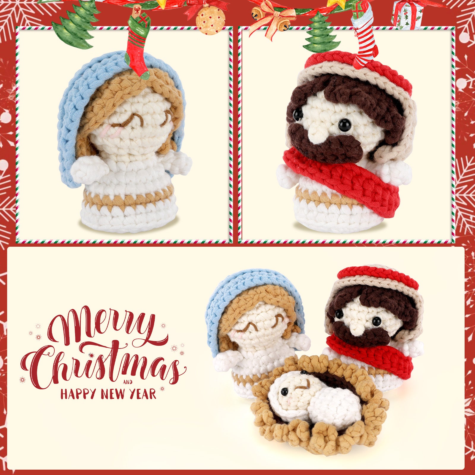 Complete Crochet Kit for Beginners —— Nativity