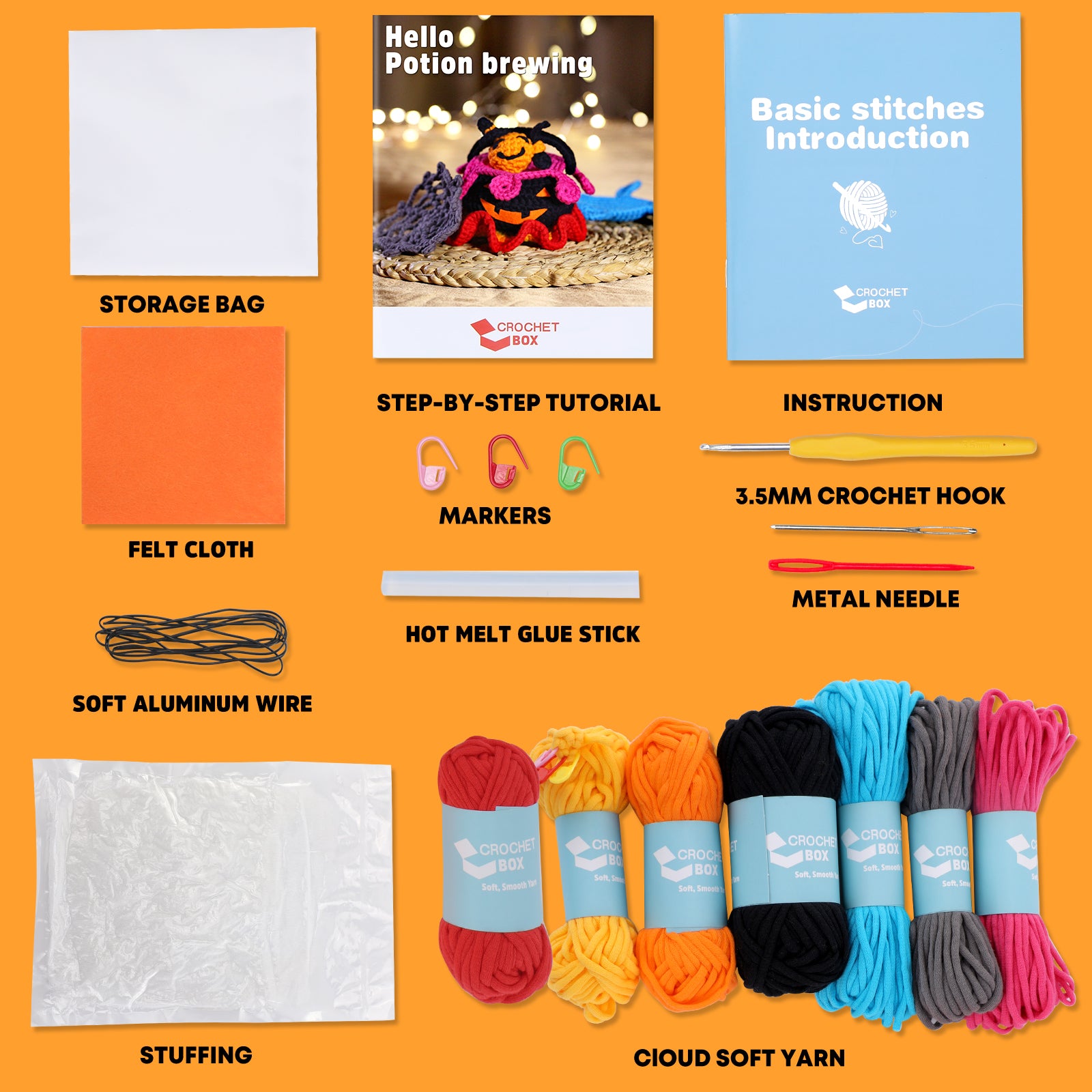 Complete Crochet Kit for Beginners —— Potion Brewing