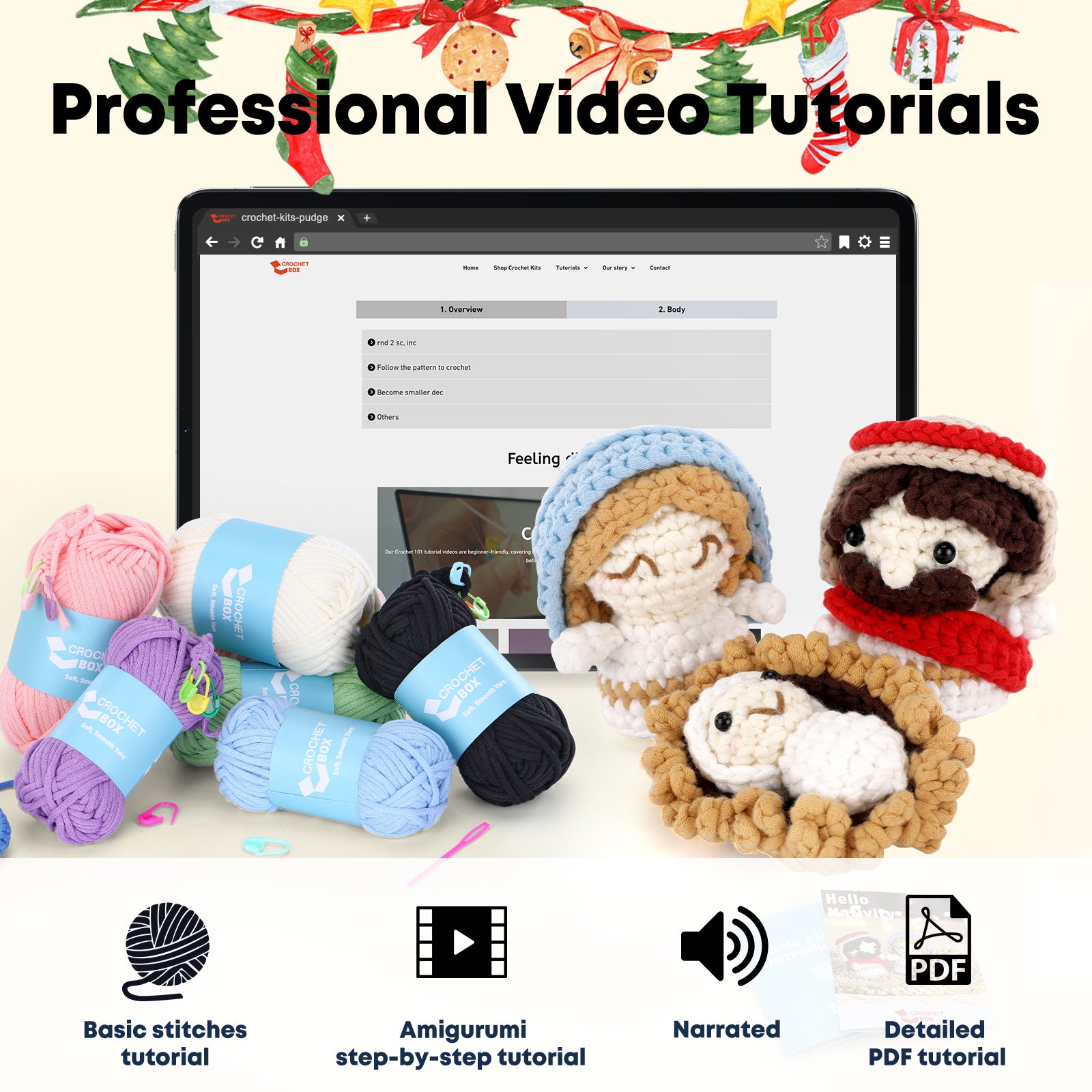 Complete Crochet Kit for Beginners —— Nativity