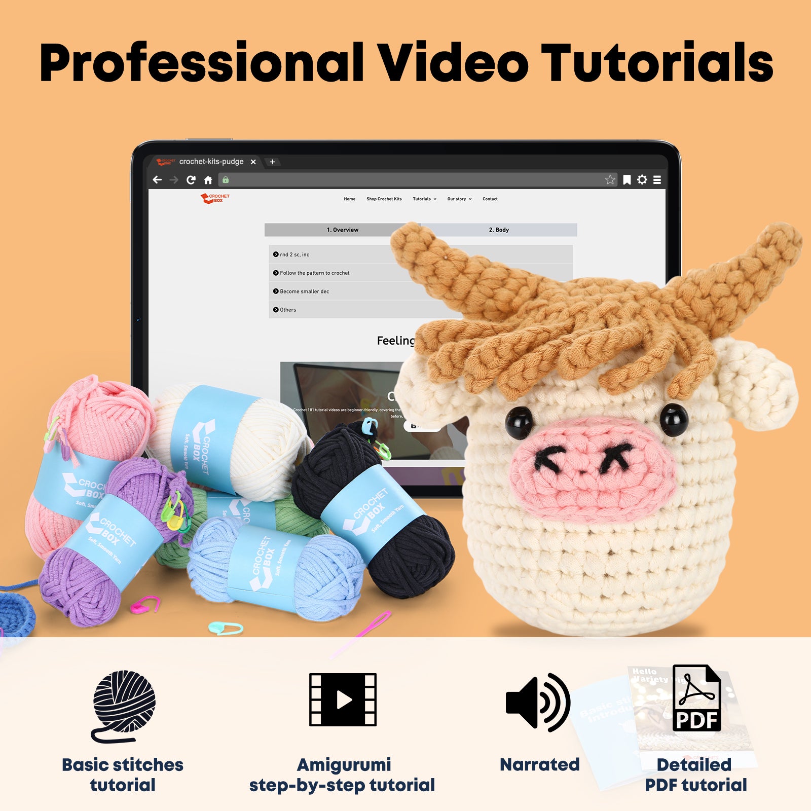 Complete Crochet Kit for Beginners —— Variety Pig