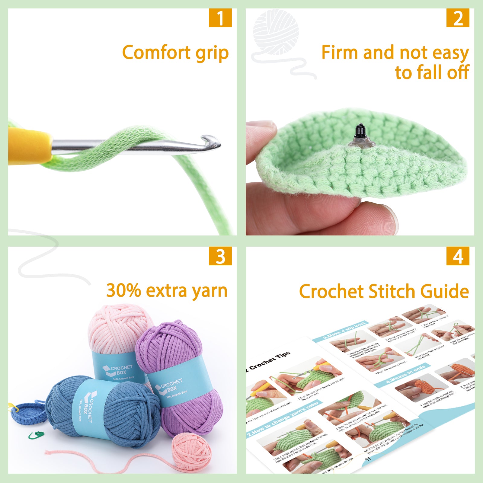 CROCHET BOX Crochet Kit for Beginners: Crochet Animal