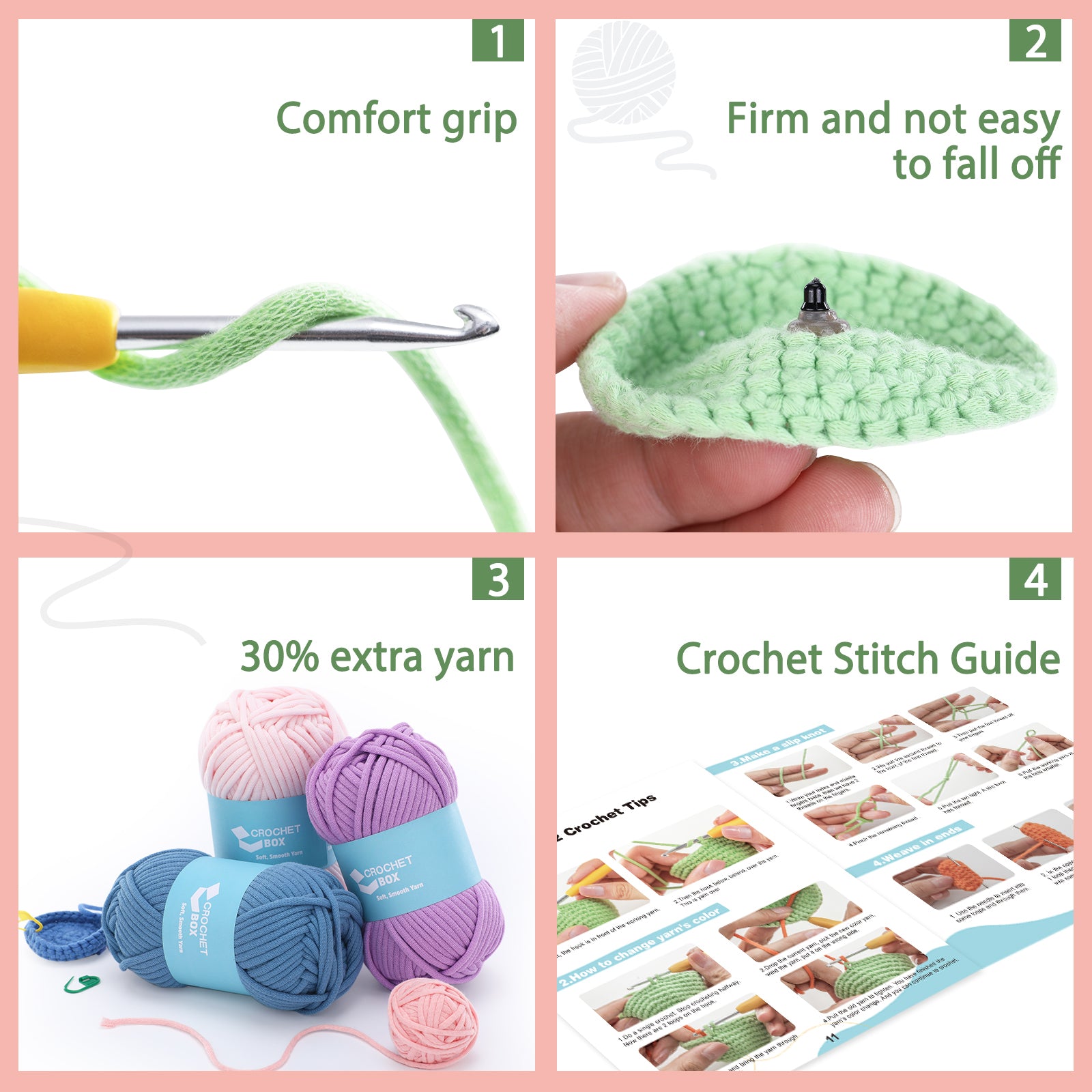 CROCHET BOX Complete Crochet Kit for Beginners - Cat