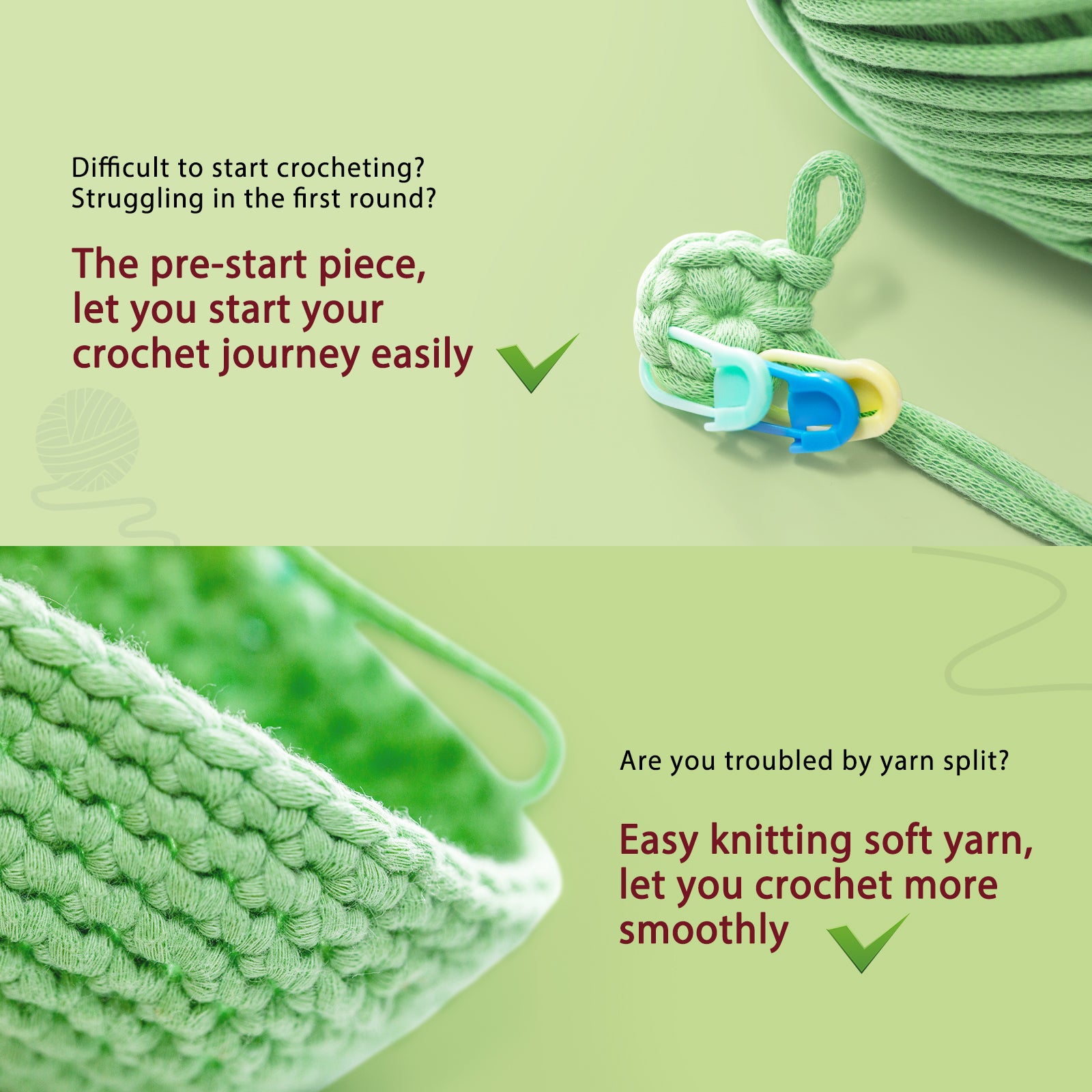 Complete Crochet Kit for Beginners —— Dinosaur Three Musketeers