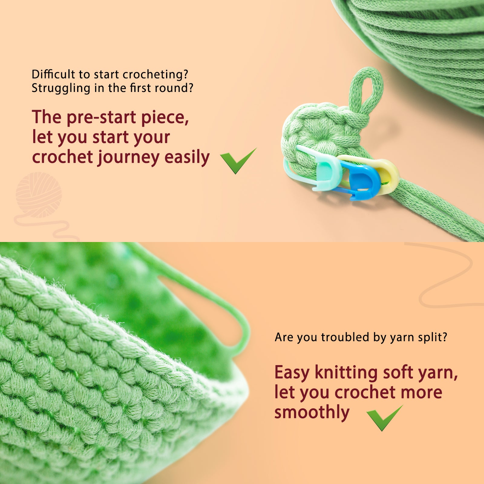 CROCHET BOX Crochet Kit for Beginners—— Pumpkin Latte