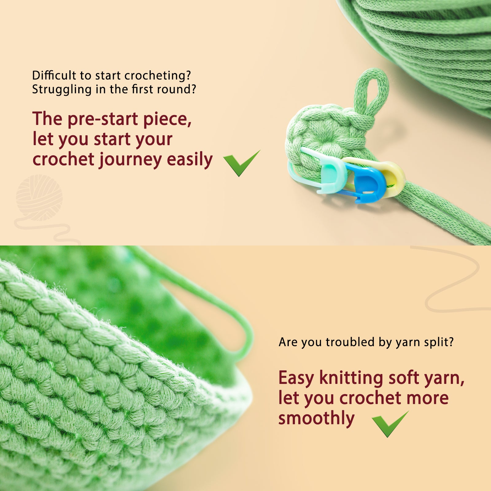 Complete Crochet Kit for Beginners —— Animal Bookmarks