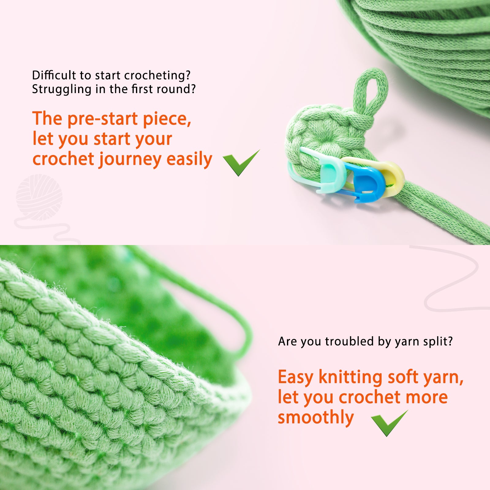 CROCHET BOX Complete Crochet Kit for Beginners - Axolotl lying
