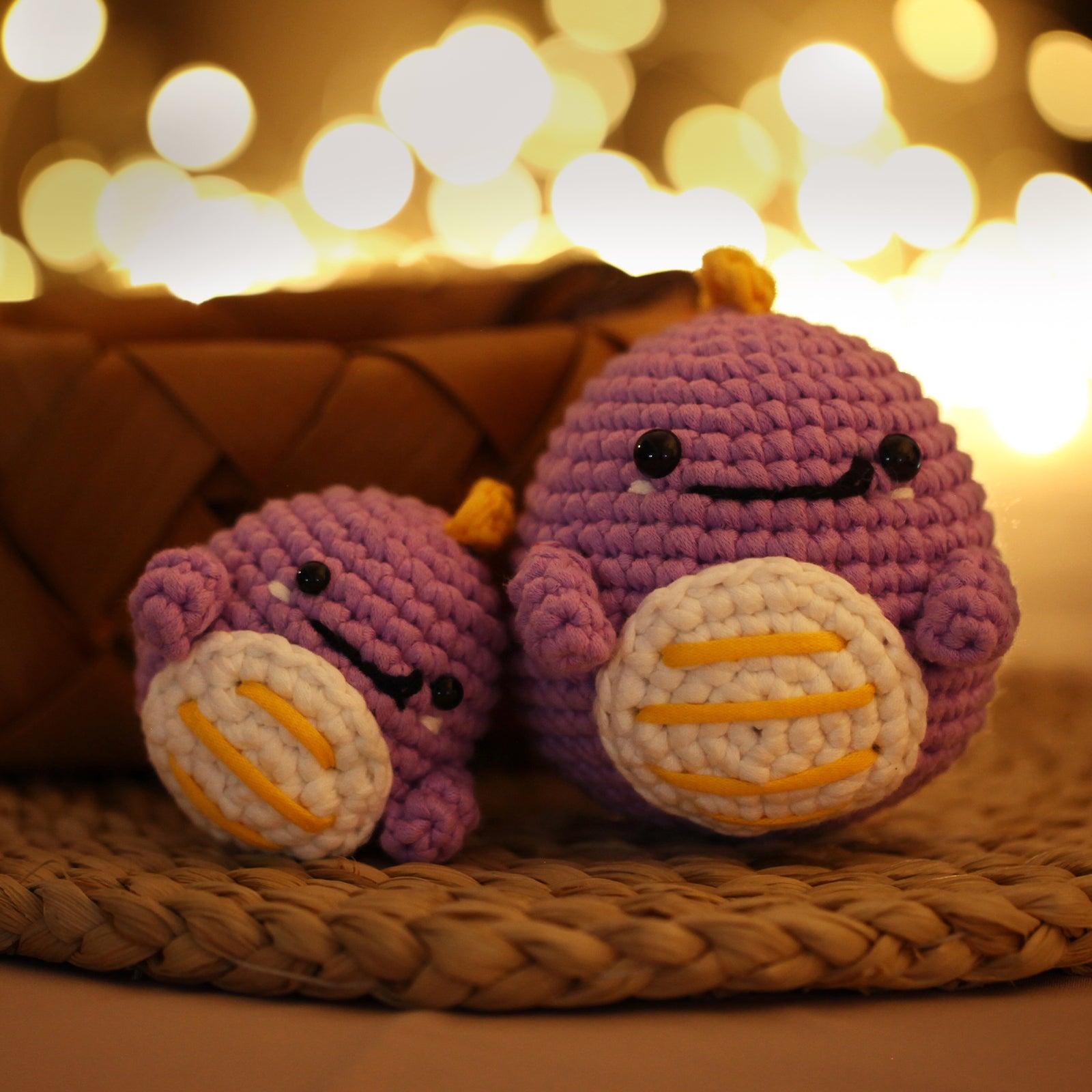 Crochet Kit for Beginners Adults - Dinosaur Starters Crocheting Animal Kits for Kids, Birthday DIY Craft Gift with Crochet Yarns, Hook, Step-by-Step Video, Instruction and Crochet Accessories, Light purple