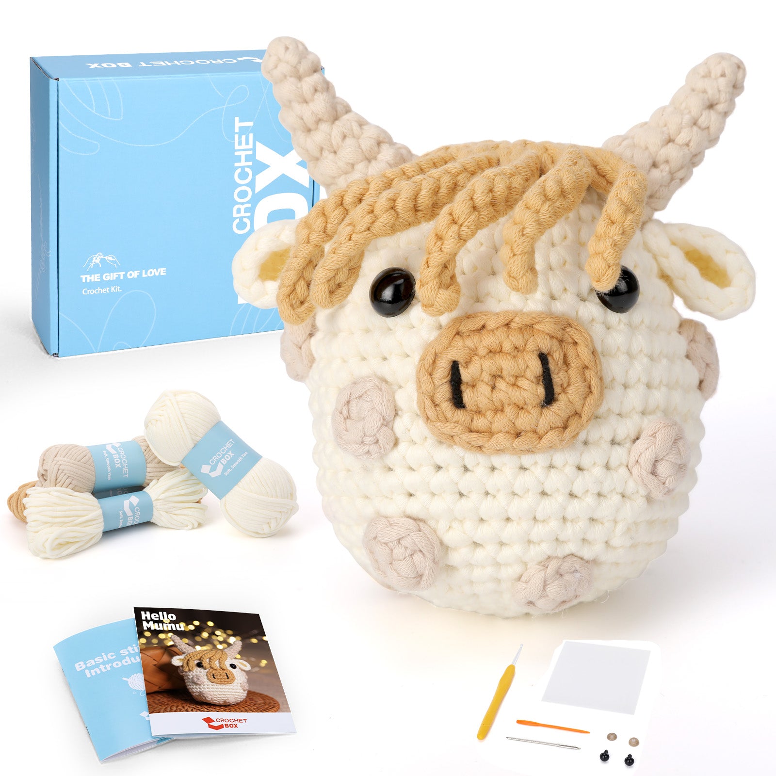 CROCHET BOX Complete Crochet Kit for Beginners ——Mumu