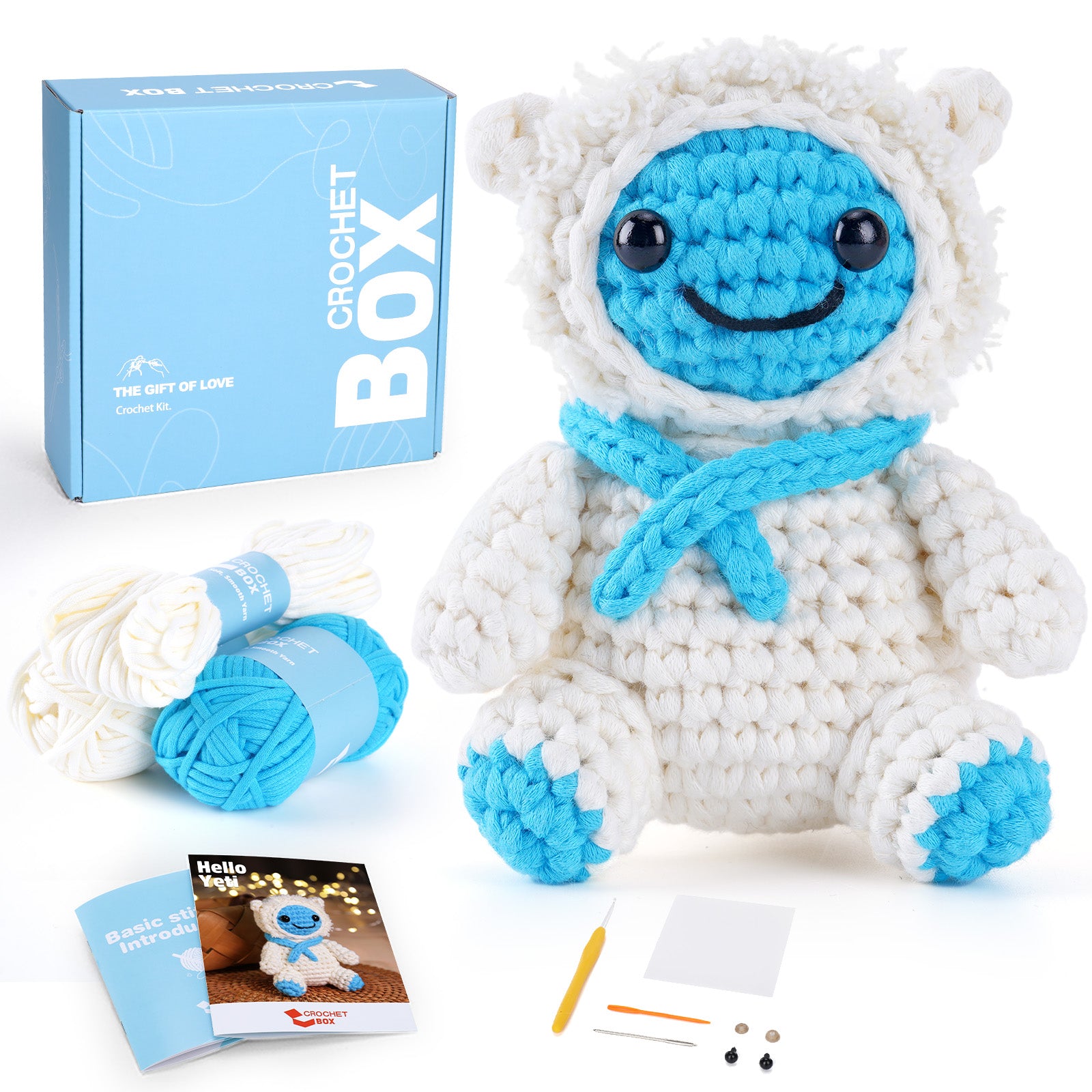 CROCHET BOX Complete Crochet Kit for Beginners ——Yeti