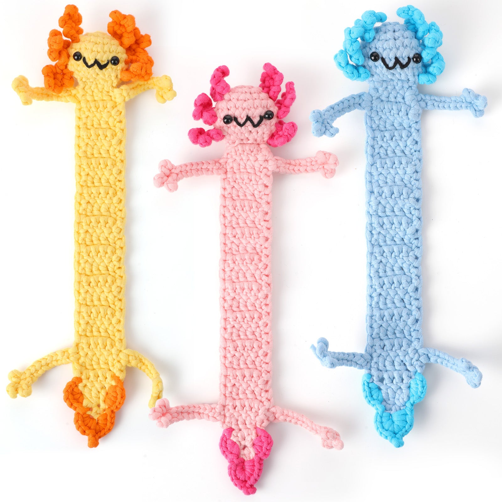 CROCHET BOX Complete Crochet Kit for Beginners ——Axolotl Bookmarks