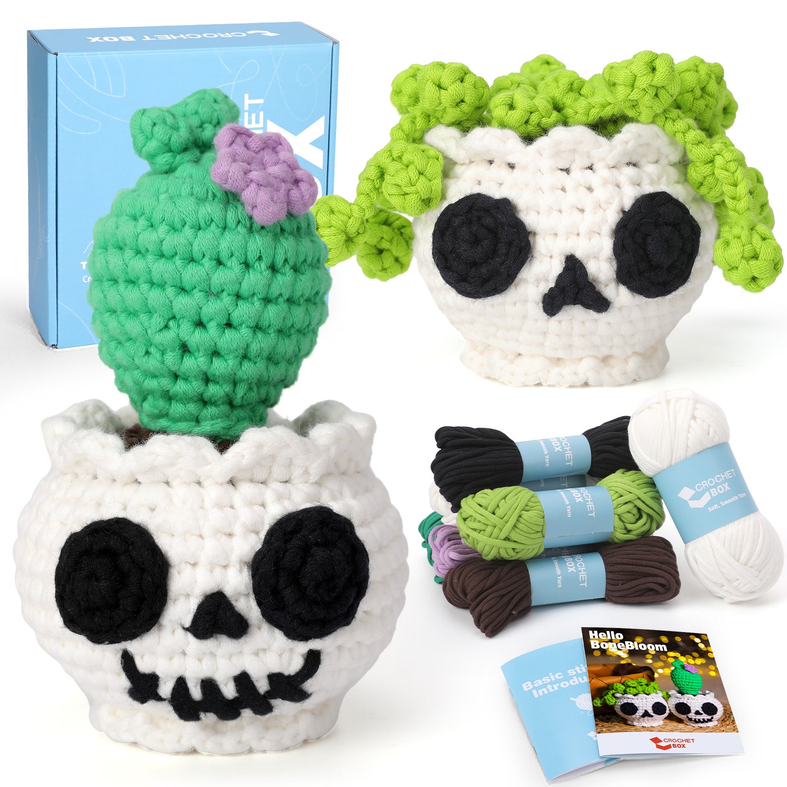CROCHET BOX Complete Crochet Kit for Beginners ——BoneBloom