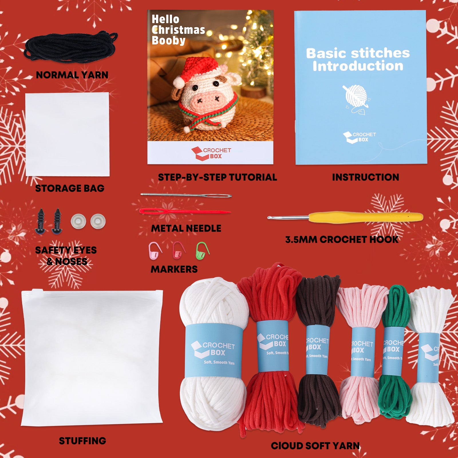 CROCHET BOX Complete Crochet Kit for Beginners ——Booby