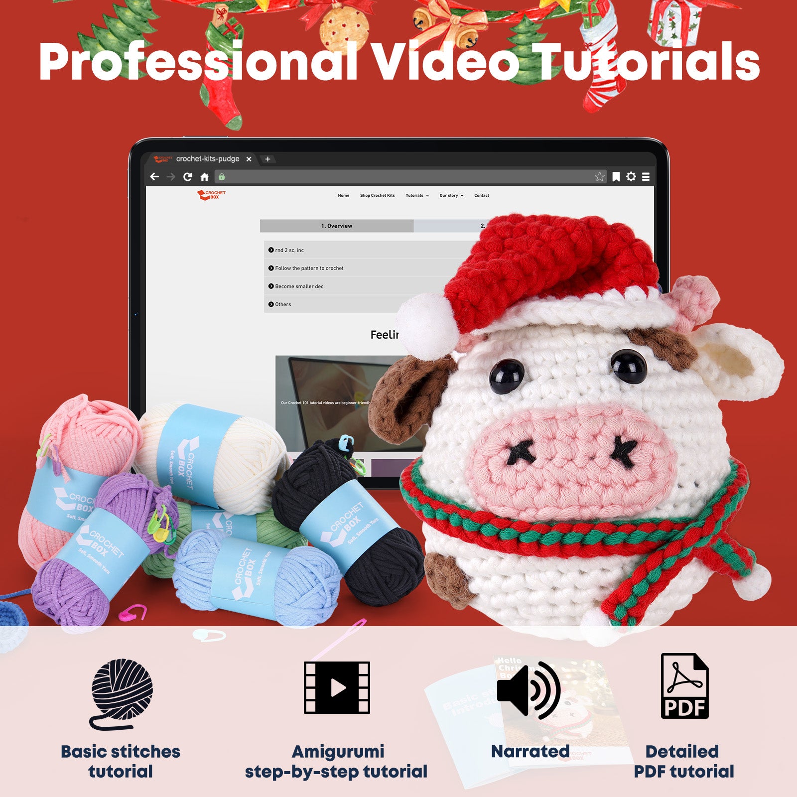 CROCHET BOX Complete Crochet Kit for Beginners ——Booby