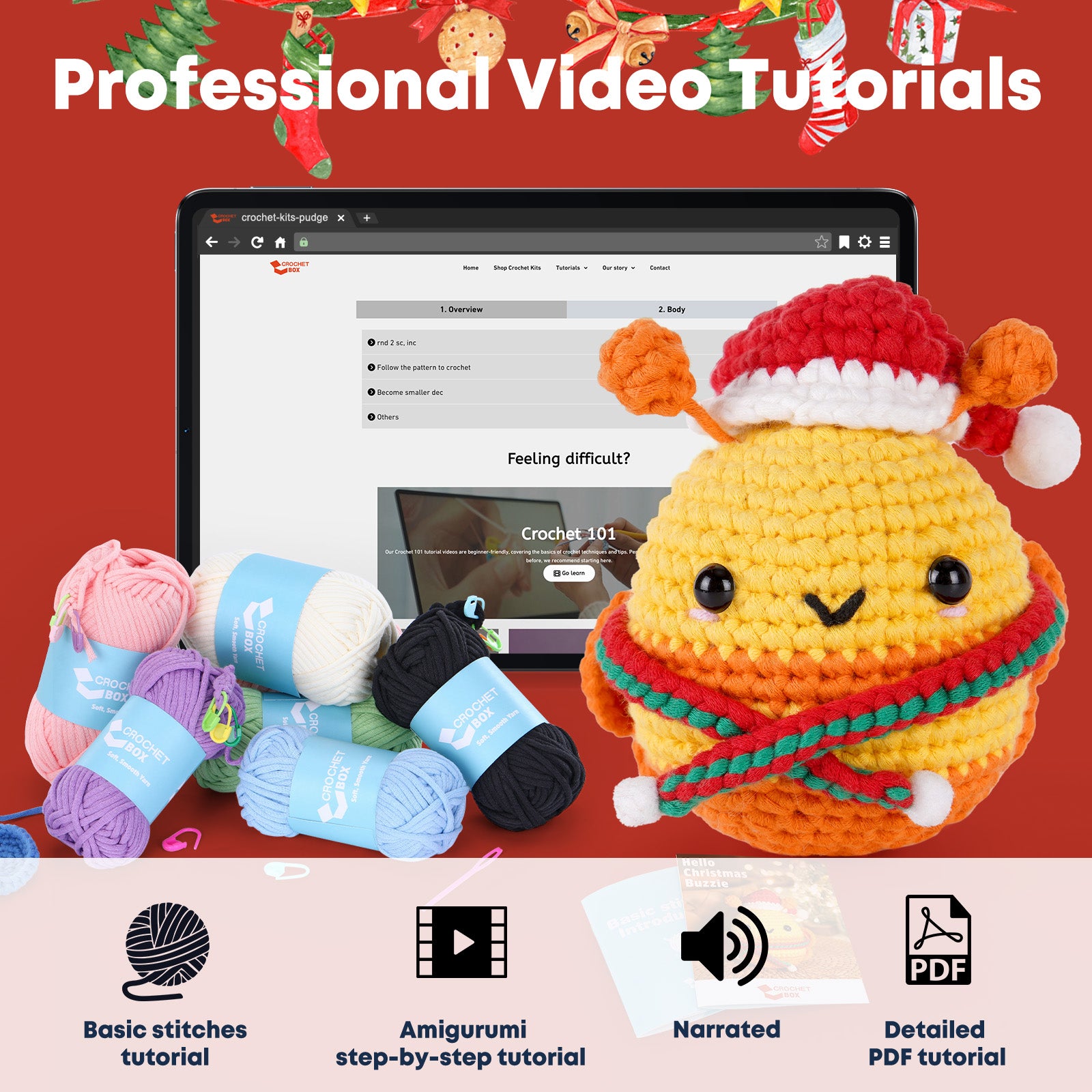 CROCHET BOX Complete Crochet Kit for Beginners ——Buzzie