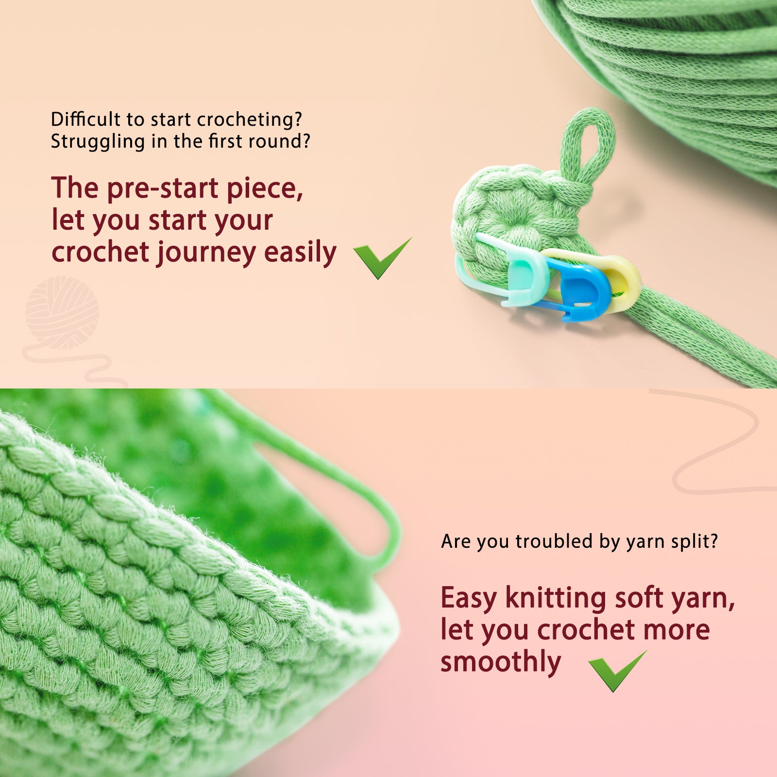 Complete Crochet Kit for Beginners —— Strawberry Cake