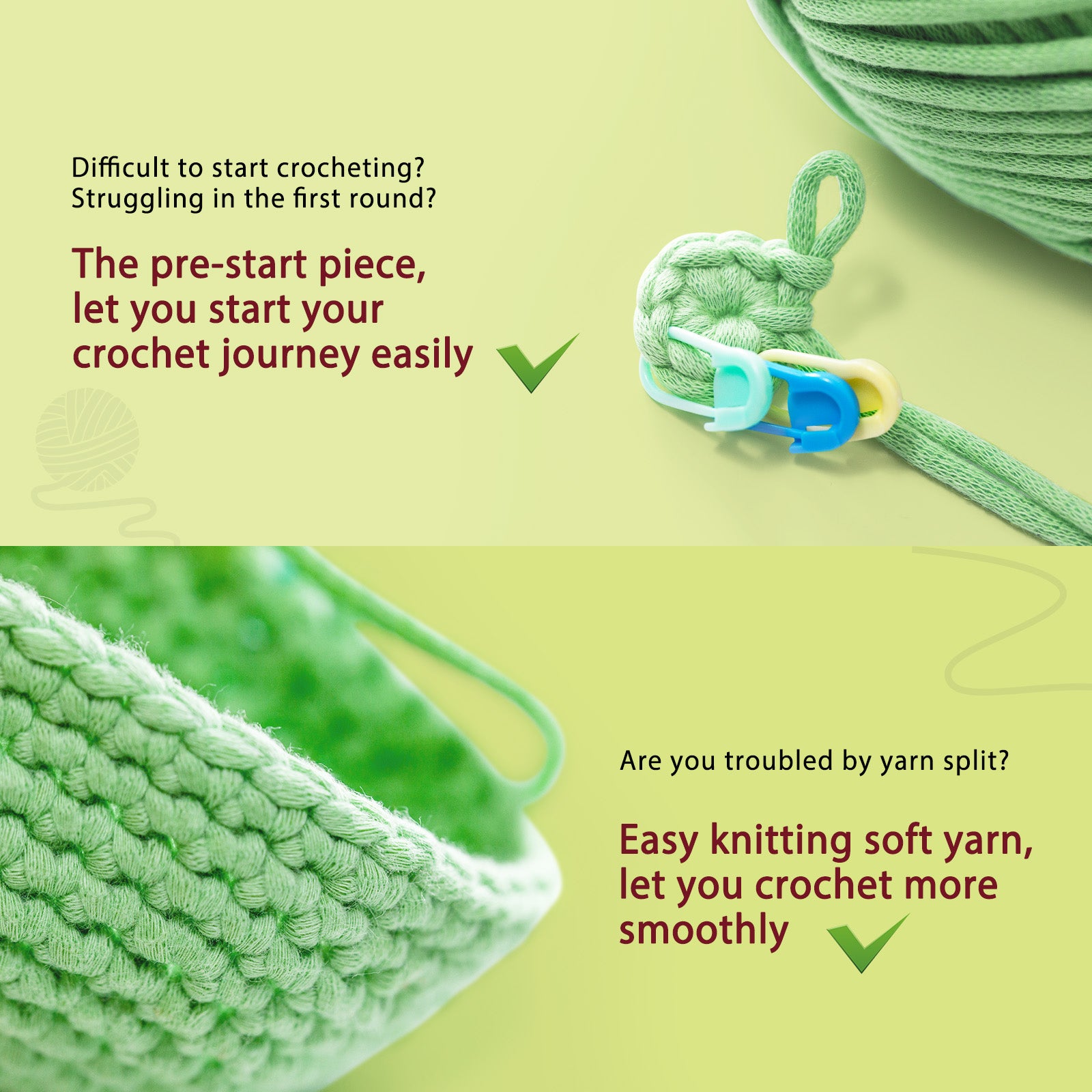 CROCHET BOX Complete Crochet Kit for Beginners ——Axolotl Bookmarks