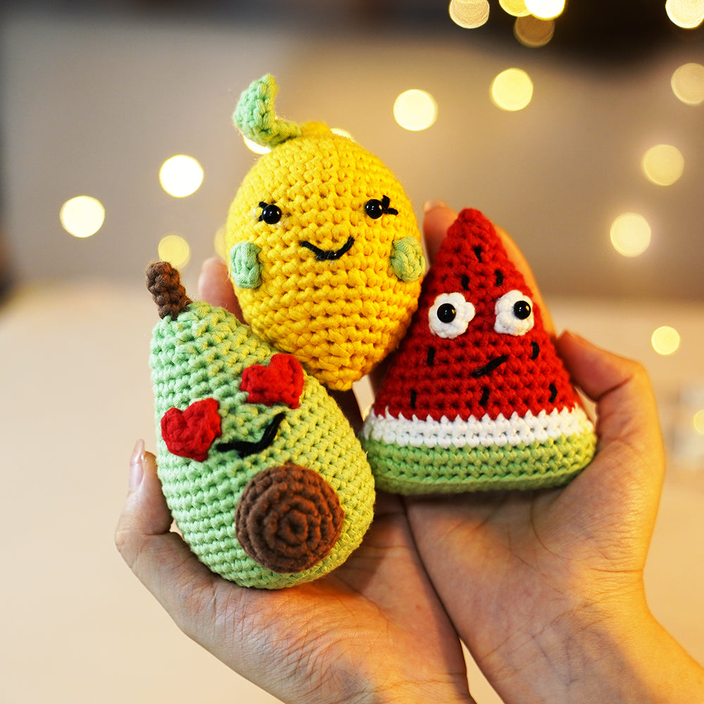 CROCHET BOX Complete Crochet Kit for Beginners - Fruity Squad