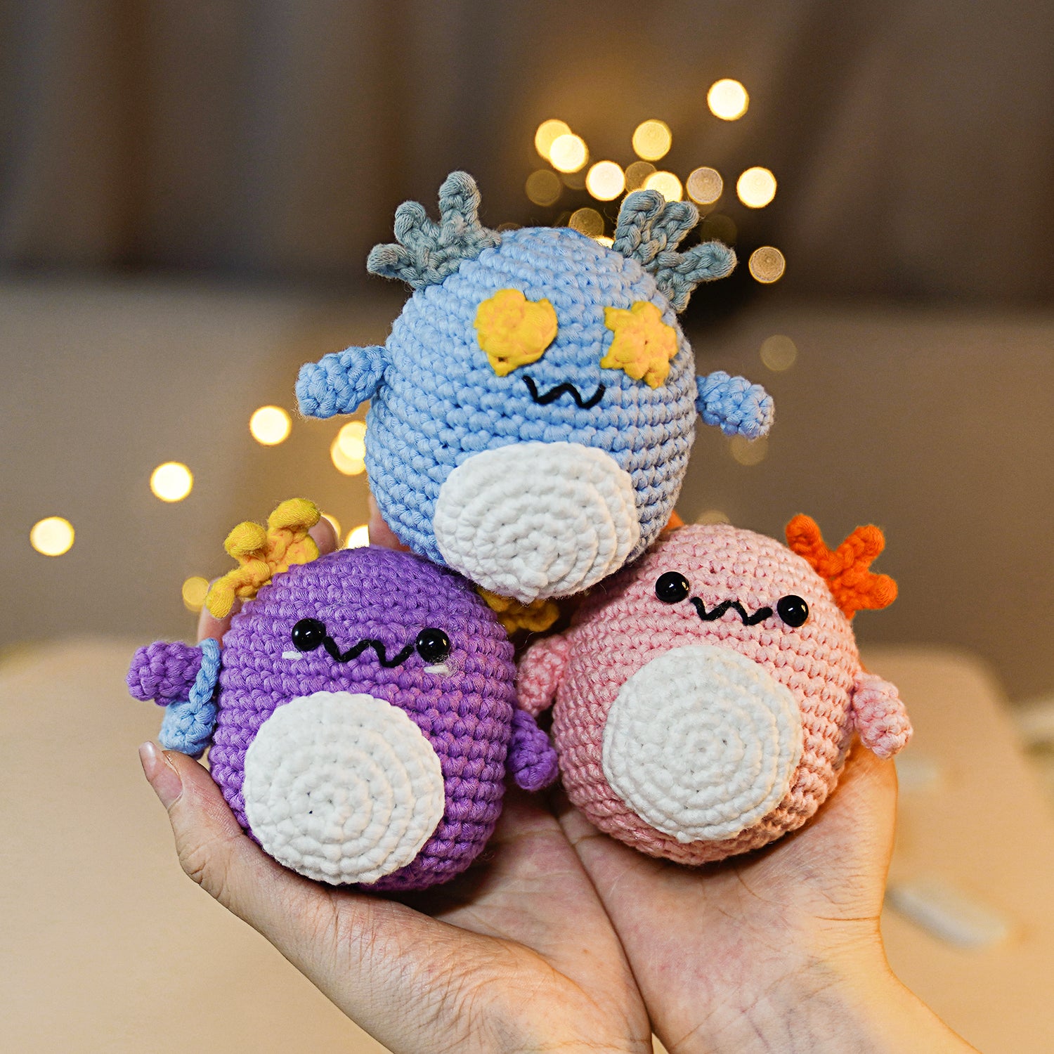 CROCHET BOX Complete Crochet Kit for Beginners - Ambient Axolotls