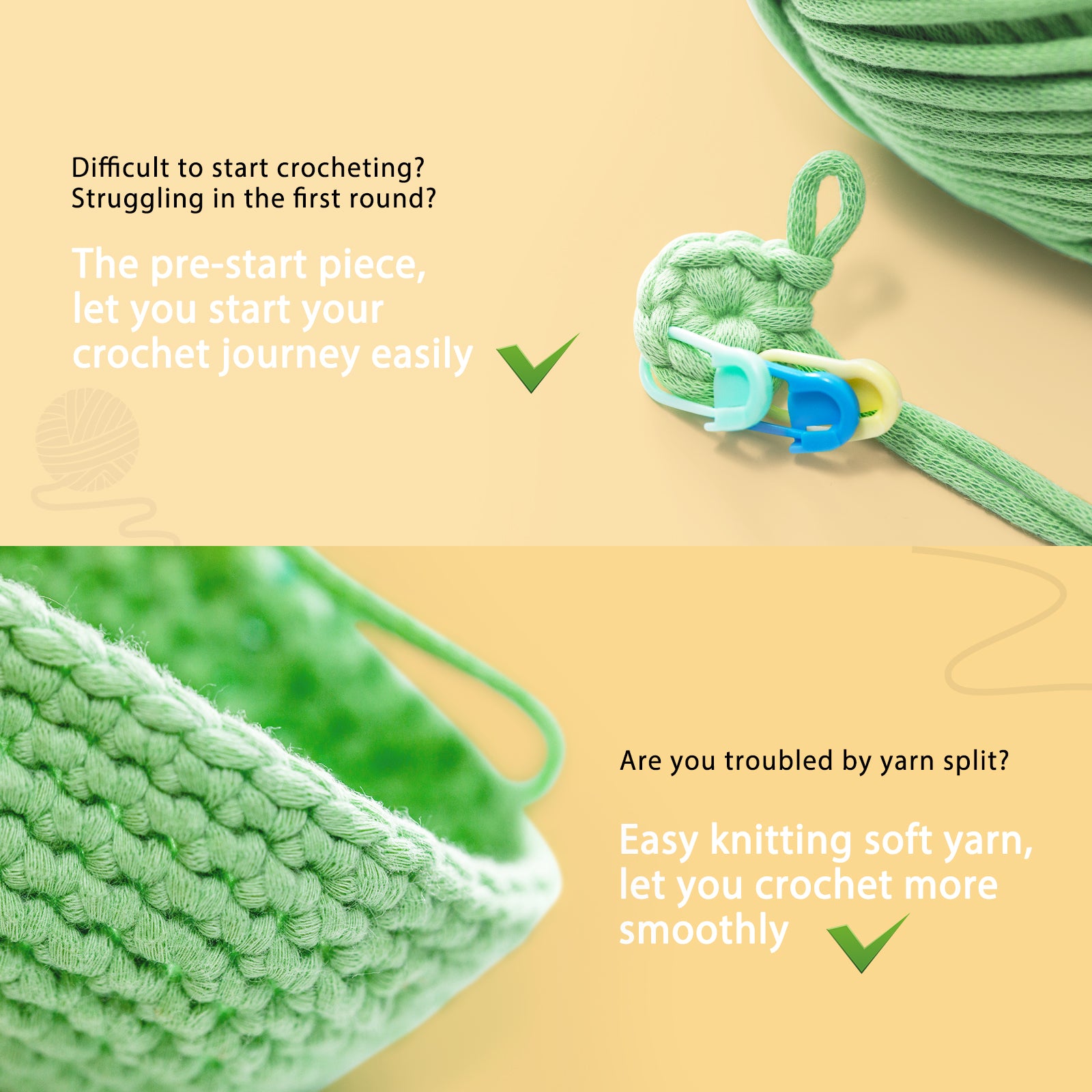 CrochetBox Complete Crochet Kit for Beginners - Axolotl lying