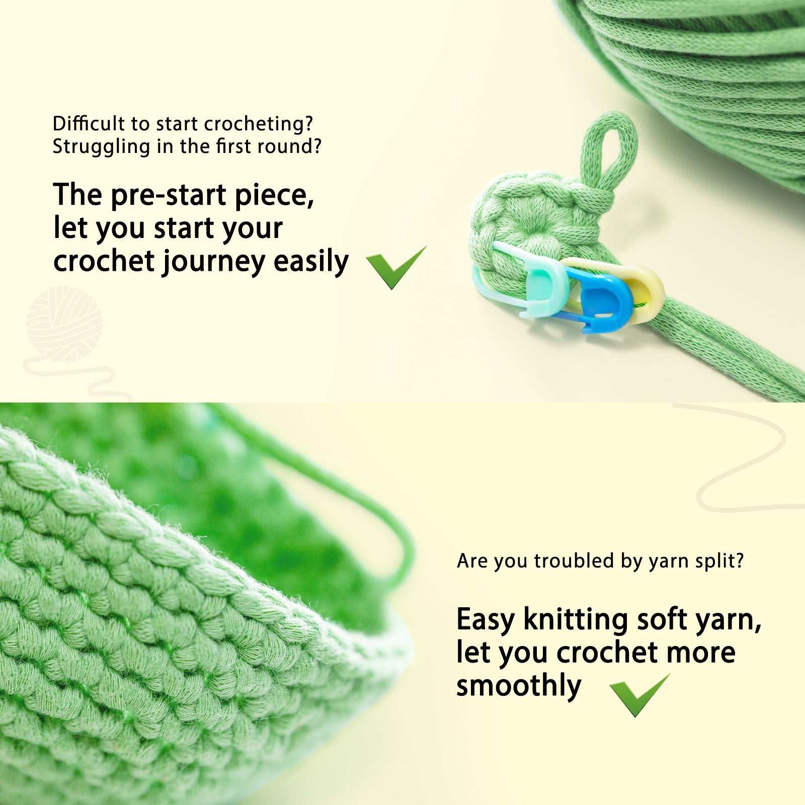 CrochetBox Crochet Kit for Beginners: Parent-Child Duck Crochet Kit, I