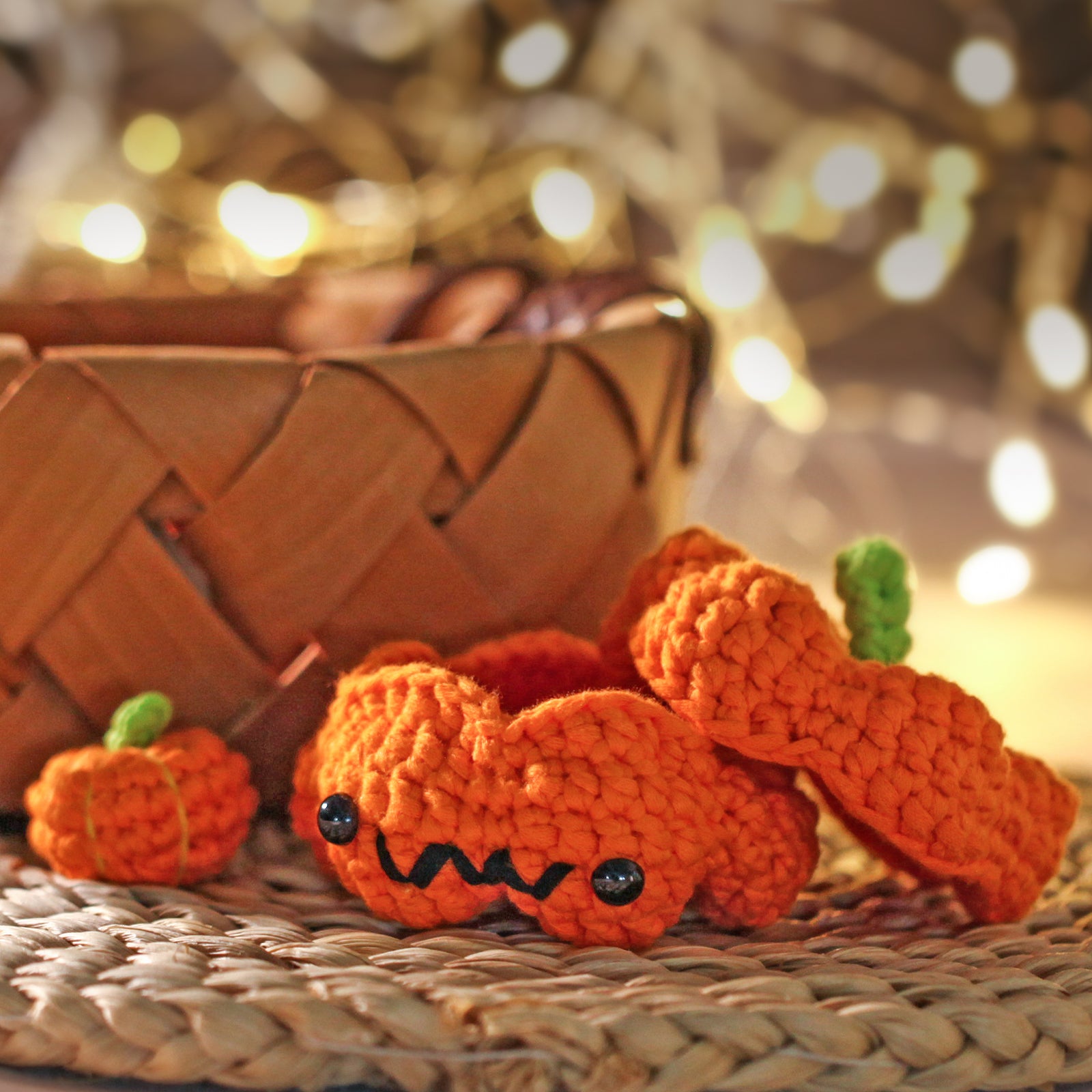 CROCHET BOX Crochet Kit for Beginners—— Pumpkin Storage