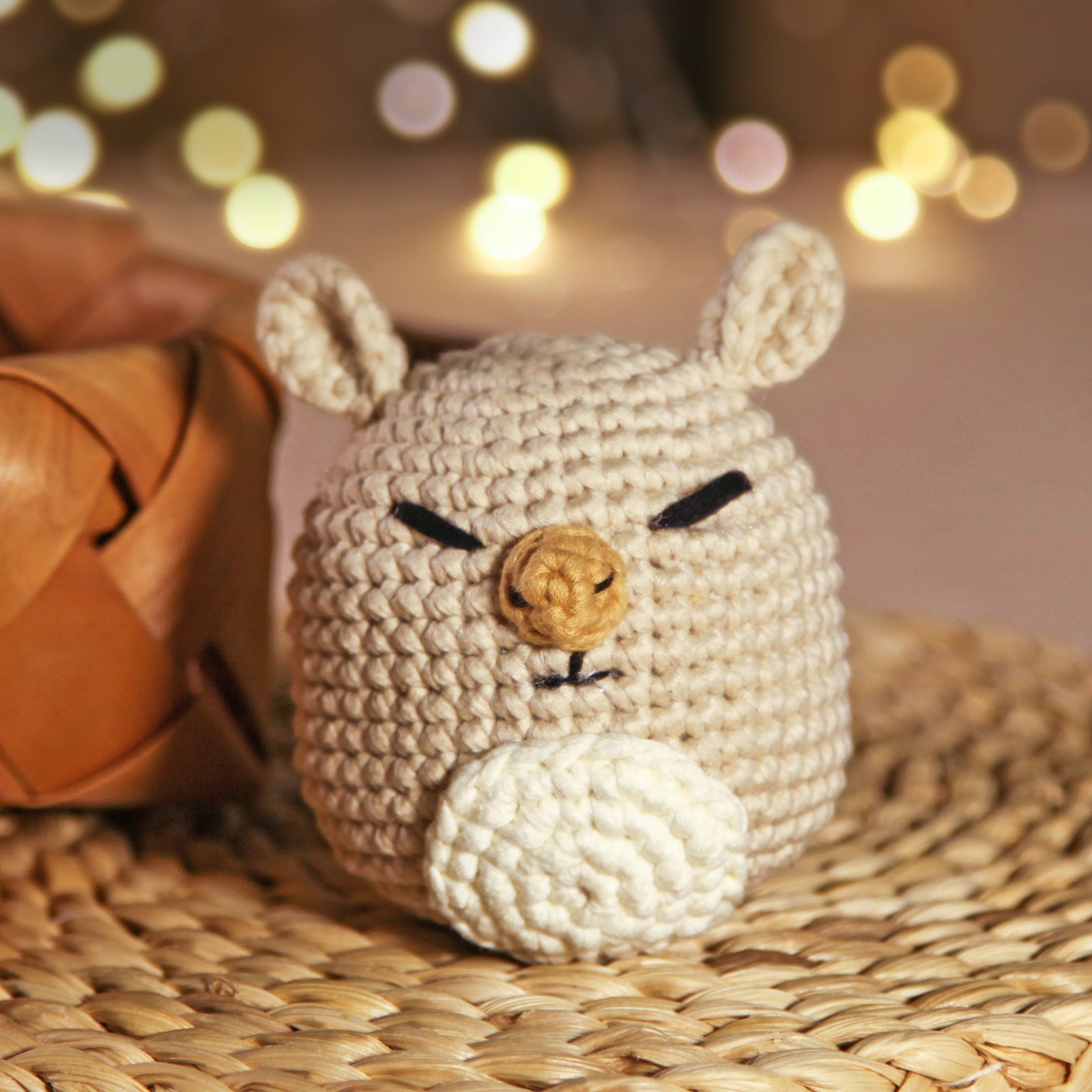 CrochetBox Crochet Kit for Beginners: Capybara Crochet Kit, Include Won't Split Yarn, Step-by-Step Video, Patterns, Cute Animal Design, Birthday, Holiday, Christmas Gift for Adults, Teens, Starters.
