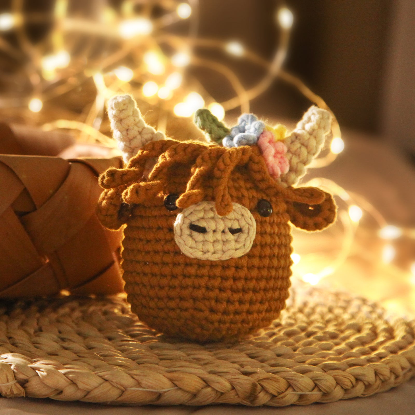 CROCHET BOX Crochet Kit for Beginners—— Highland Cow