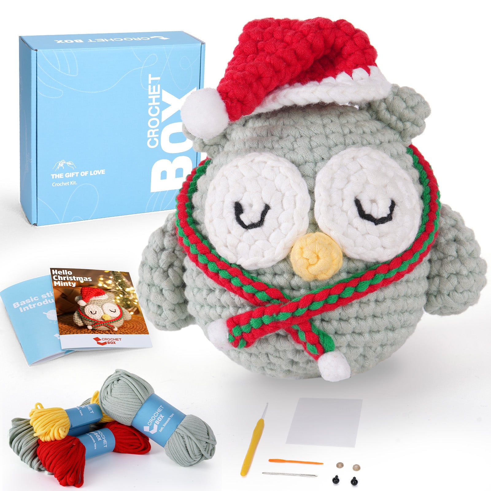 CROCHET BOX Complete Crochet Kit for Beginners ——Minty