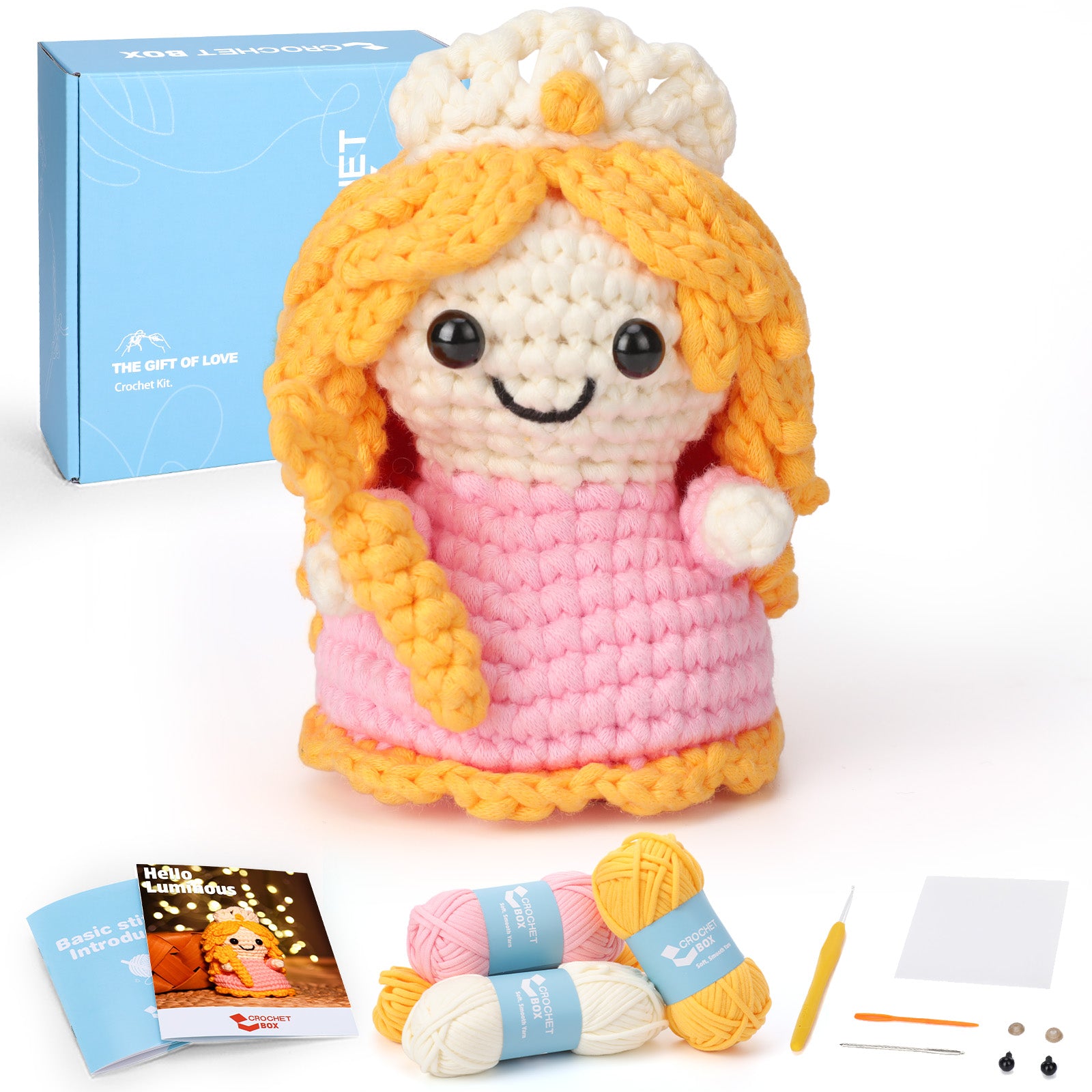 CROCHET BOX Complete Crochet Kit for Beginners ——Luminous