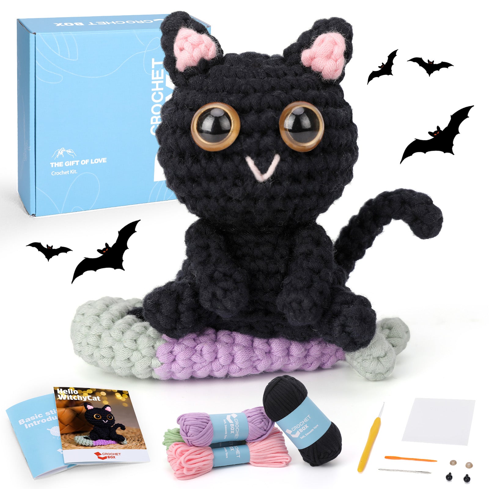 CROCHET BOX Complete Crochet Kit for Beginners —— WitchyCat