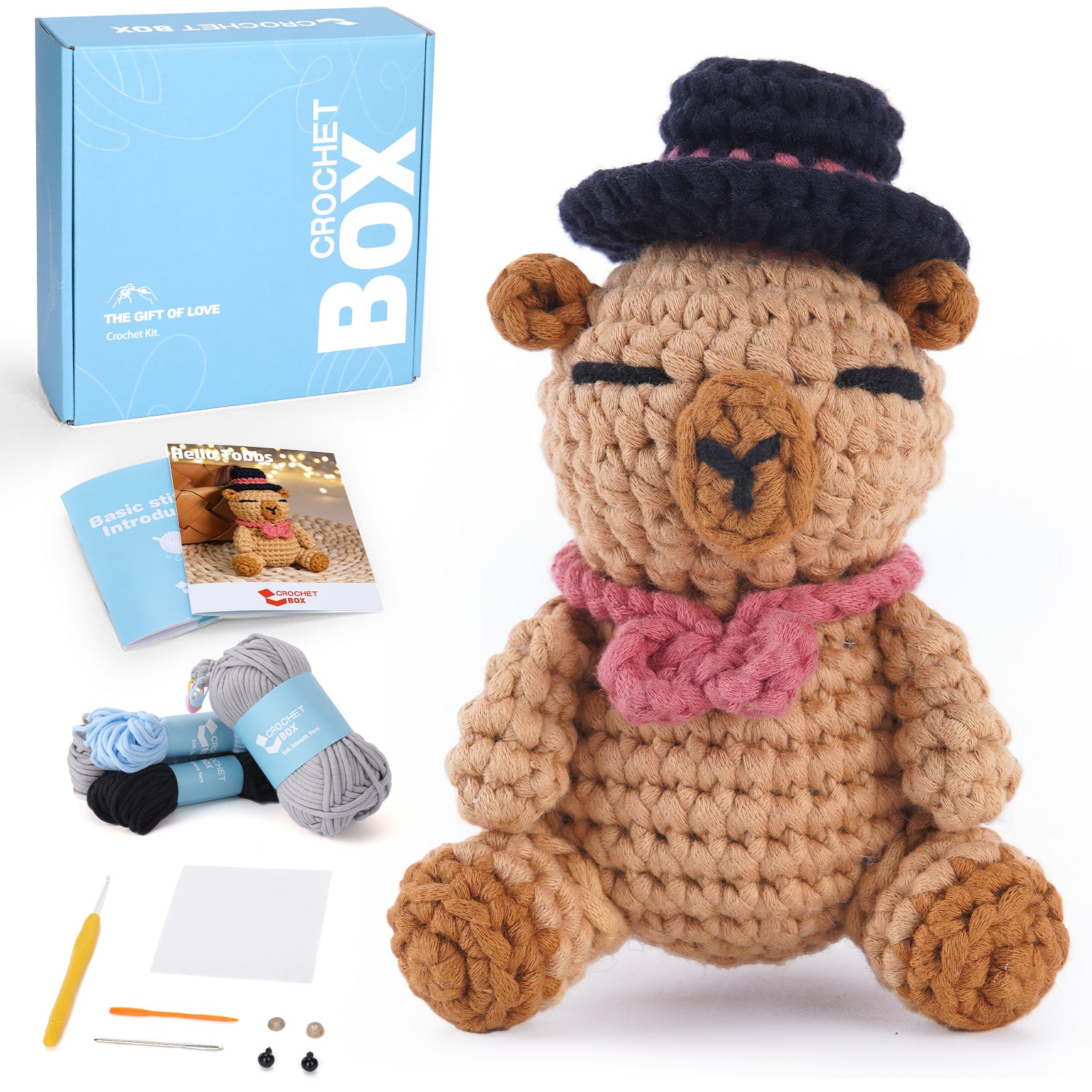 CROCHET BOX Complete Crochet Kit for Beginners ——Tobbs