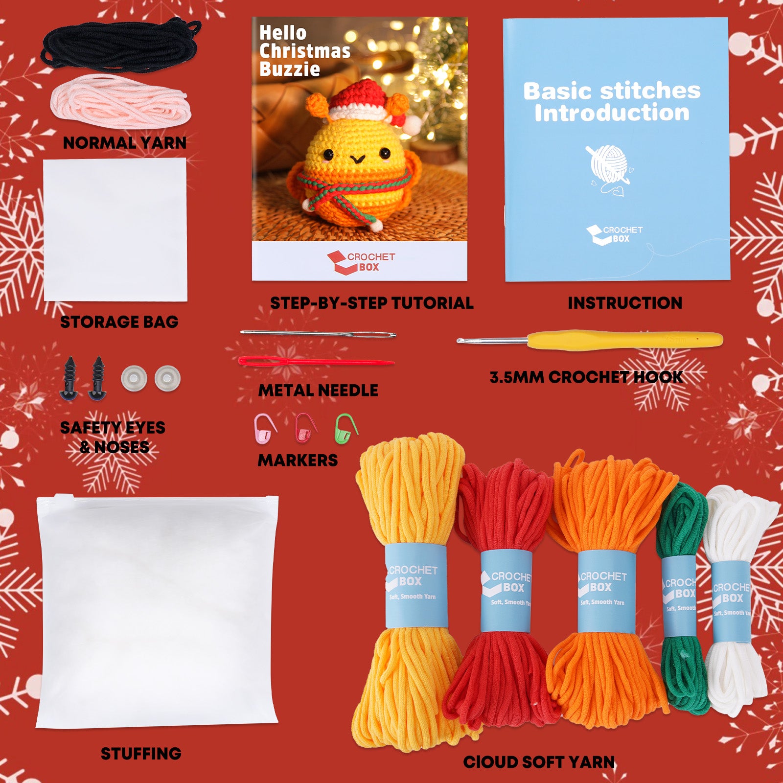 CROCHET BOX Complete Crochet Kit for Beginners ——Buzzie