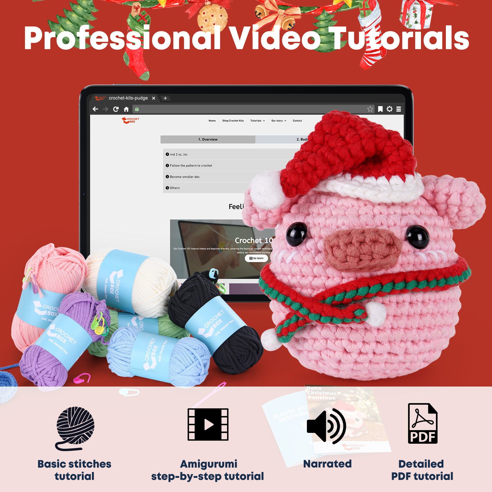 CROCHET BOX Complete Crochet Kit for Beginners ——Penelope