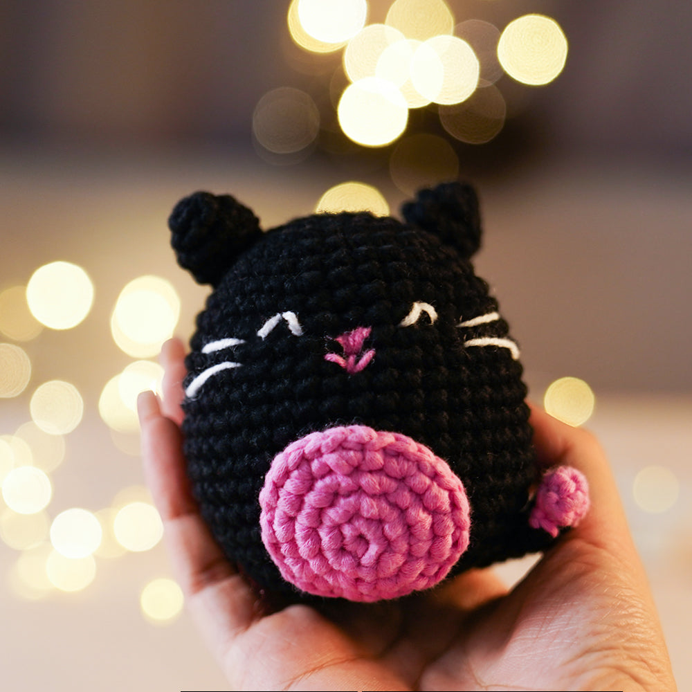 CrochetBox Complete Crochet Kit for Beginners - Feline Friends